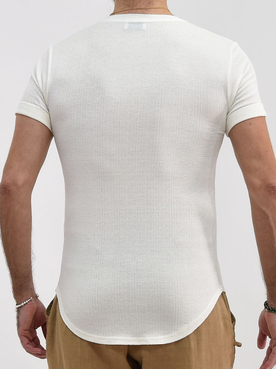 Men's Blouse Relief Tricou Bej