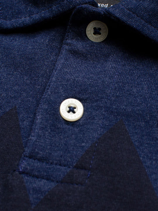 Argyle Polo Μπλούζα Κοντομάνικη Navy Μπλε