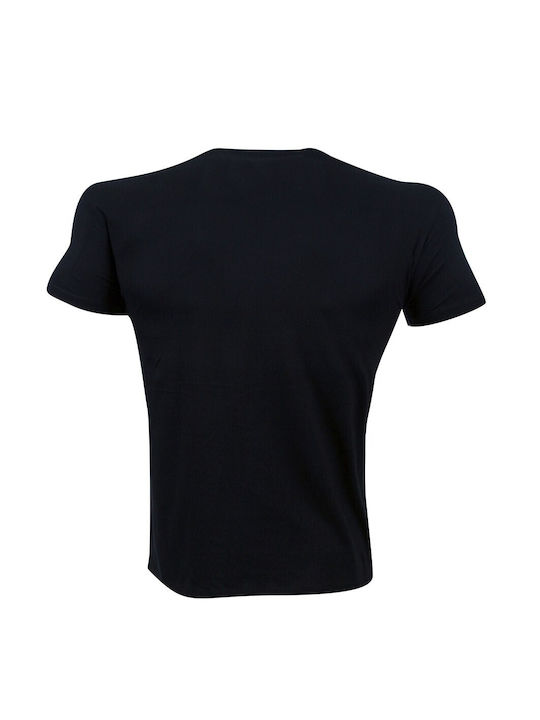 H&S Herren T-Shirt Kurzarm Schwarz