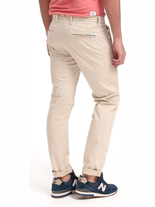 Uniform Jeans Charlie Herrenhose Chino Elastisch in Slim Passform Beige