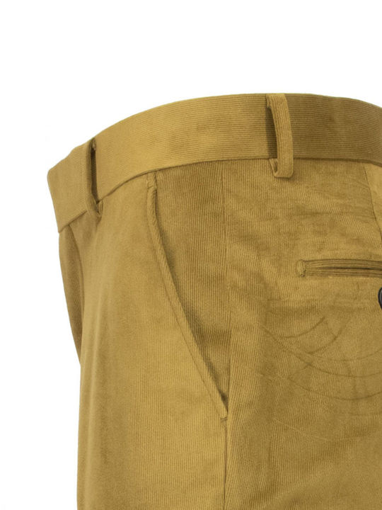 Leonardo Uomo Pantaloni pentru bărbați Chino cu Croială Slim Camel (Camel)