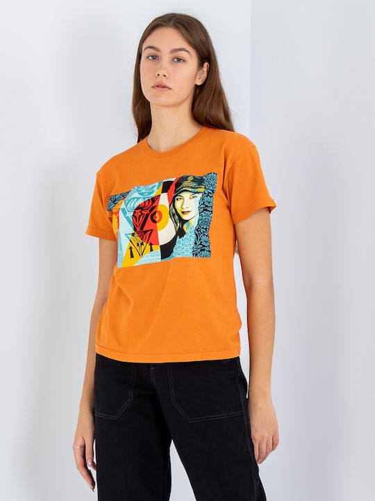 Raise Level Γυναικείο T-shirt Πορτοκαλί