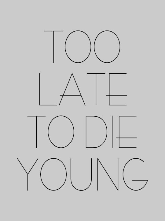 TKT Too Late To Die Young W Damen T-Shirt Burgundisch