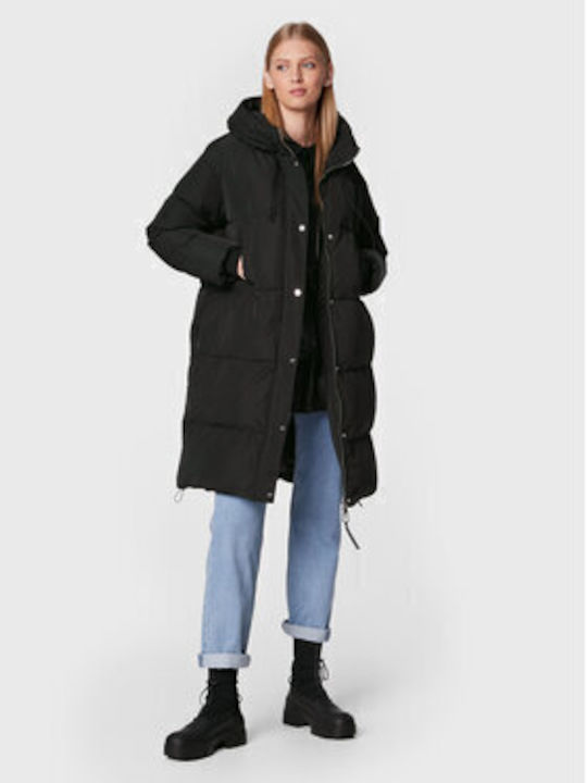 Silvian Heach Schwarze Pufferjacke