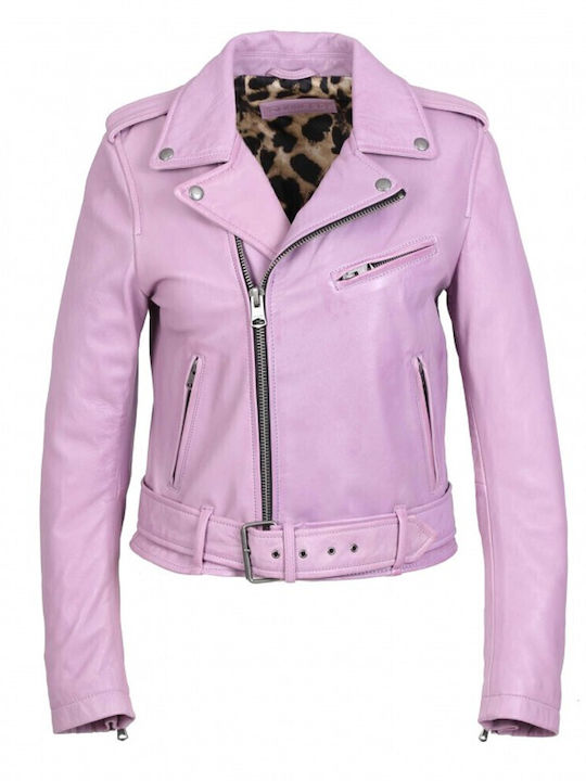Women's Radio Damen Bikerjacke Flieder