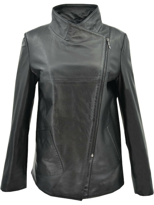 Dermatina 100 Leather Jacket Biker Leather Black