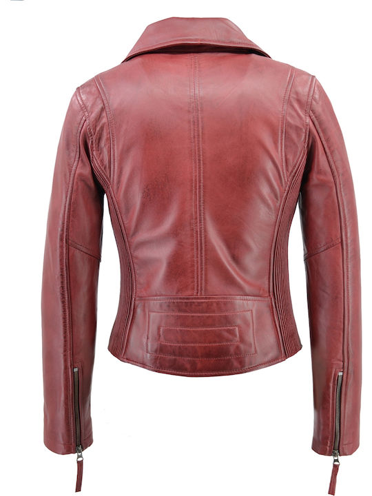 Damen Bikerjacke Red (RED)