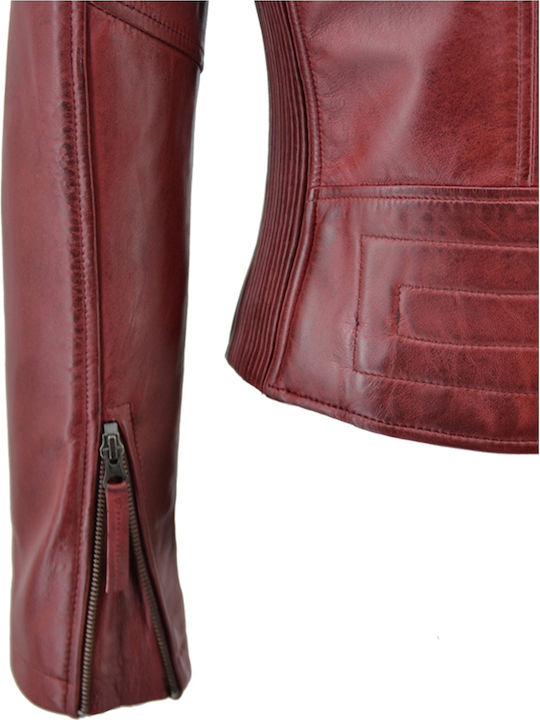 Damen Bikerjacke Red (RED)
