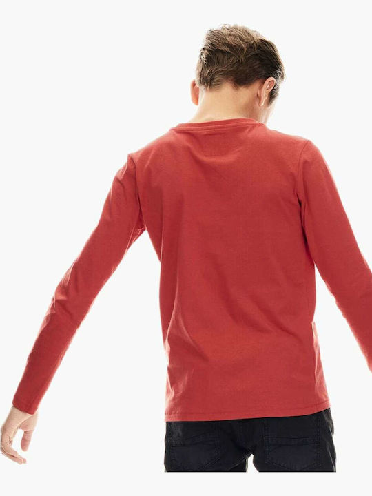 Παιδική Μπλούζα Μακρυμάνικη Κόκκινη Longsleeve Tshirt