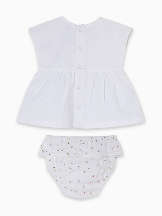 Tuc Tuc Kids Dress Short Sleeve White