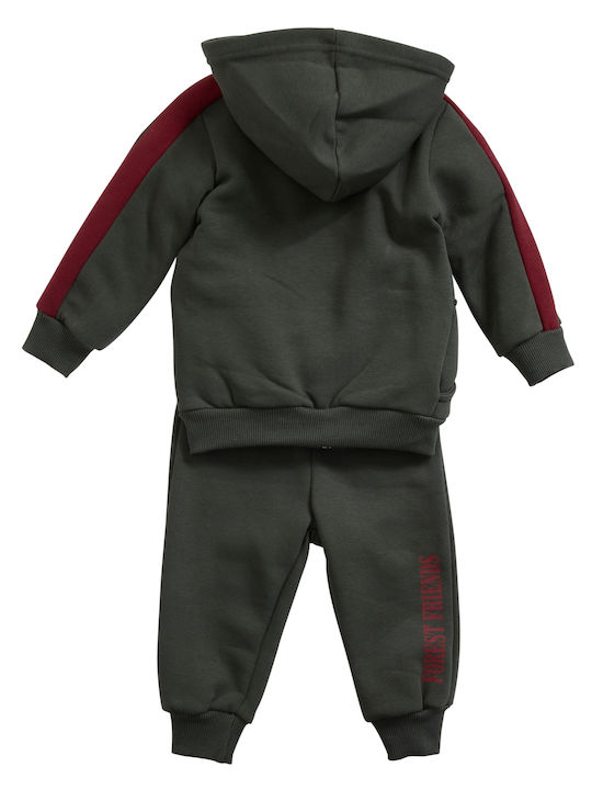 Frenzy Kids Sweatpants Set Khaki 3pcs