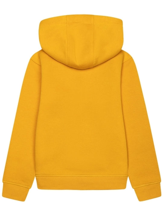 Minoti Kids Sweatshirt Cardigan with Hood Yellow