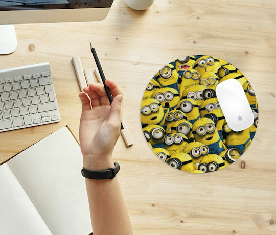 Koupakoupa All Minions Mouse Pad (200mm) Κίτρινο KP_9065_MOUSEPAD-ROUND