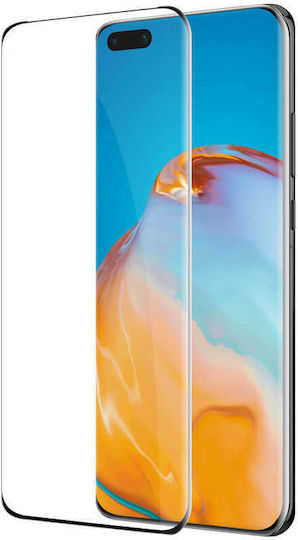Ceramică Full Face Tempered Glass Negru (Huawei P40)