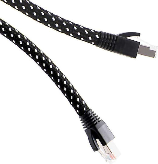 Atlas Cables U/UTP Cat.6a (Gigabit) Καλώδιο Δικτύου Ethernet 1.5m Μαύρο