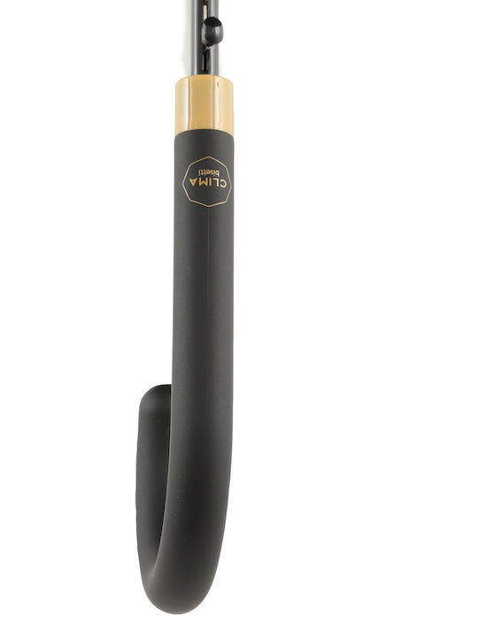 Clima Automatic Umbrella with Walking Stick Black