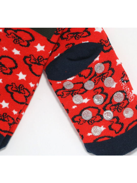 Disney Kids' Socks Non-Slip Mouse Red