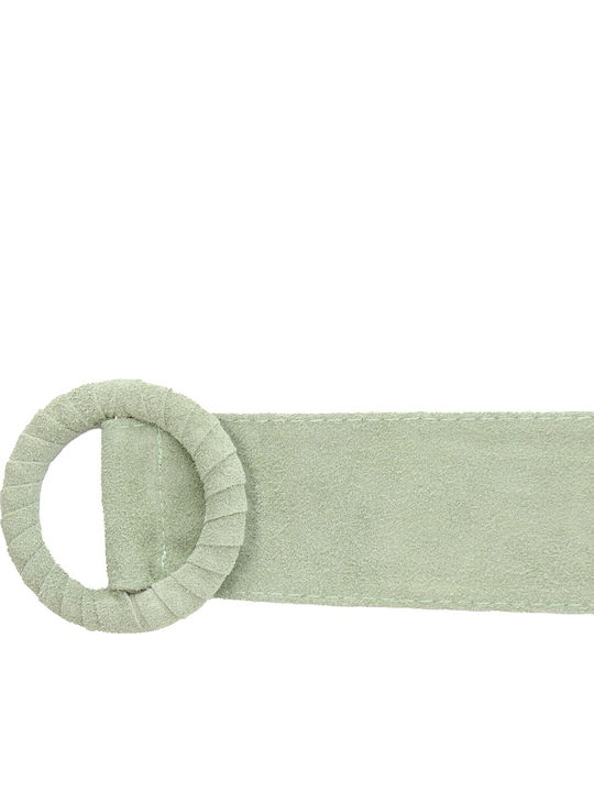 Leather Women's Belt Green