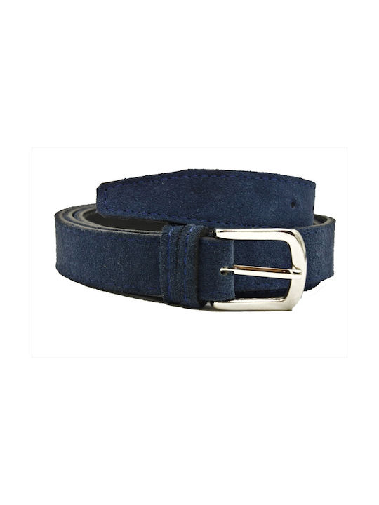 Leather Lab Leather Women's Belt Navy Blue