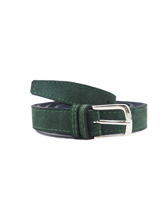 Leather Lab Leather Women's Belt Green