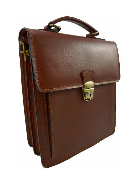 Mybag Leather Men's Bag Messenger Tabac Brown