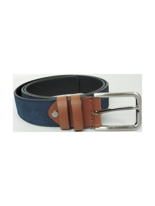 Men's Leather Belt Blue