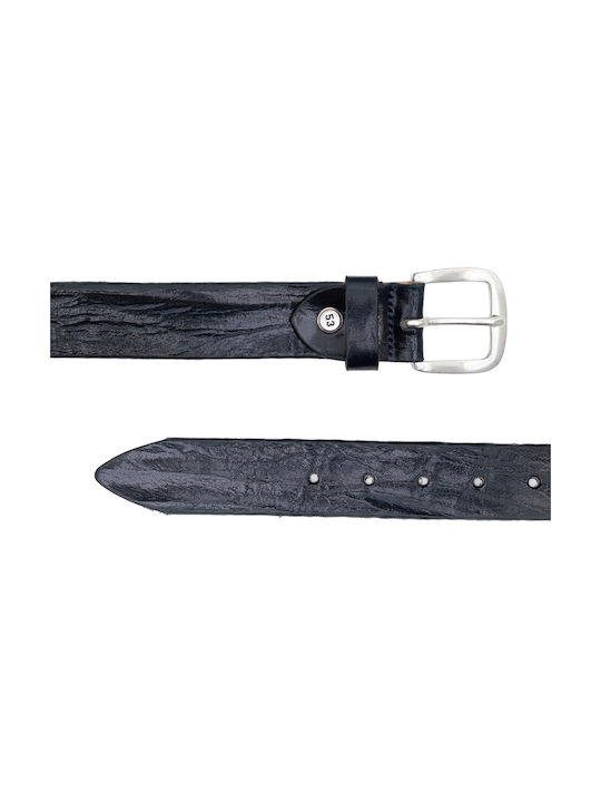 Minoronzoni 1953 Minoronzoni Men's Leather Belt Blue