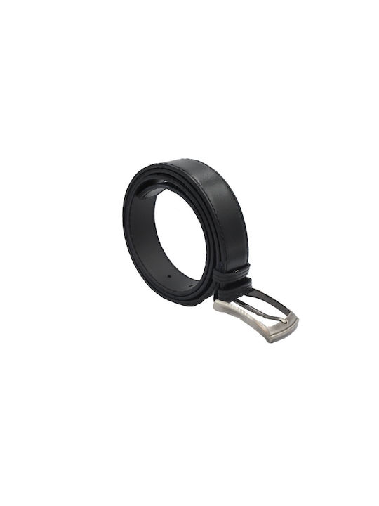 Leather Lab Men's Leather Belt Black