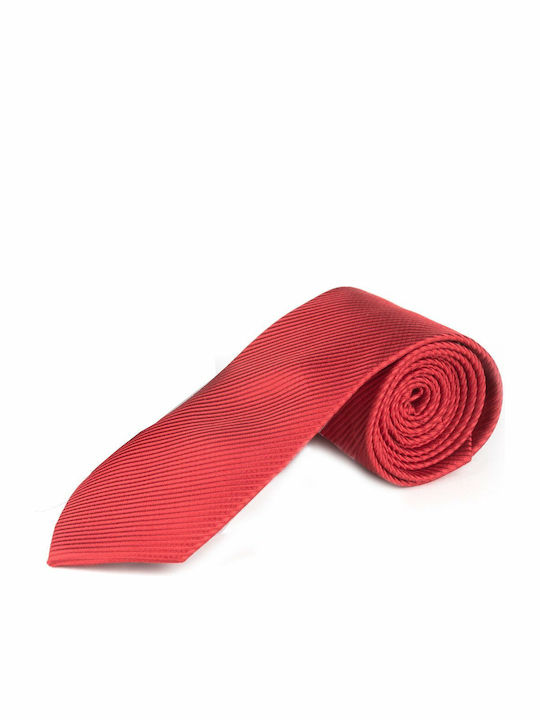 Herren Krawatte Seide Monochrom in Rot Farbe