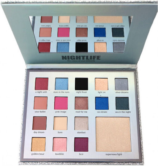 Bellaoggi Palette with Eye Shadows in Pressed Powder Form