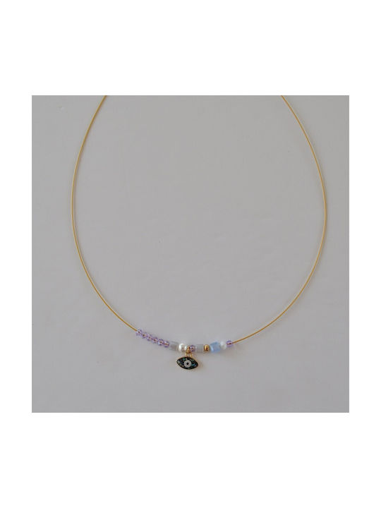 Necklace Eye Gold Plated