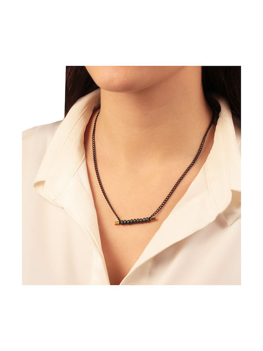 Necklace from Steel Black