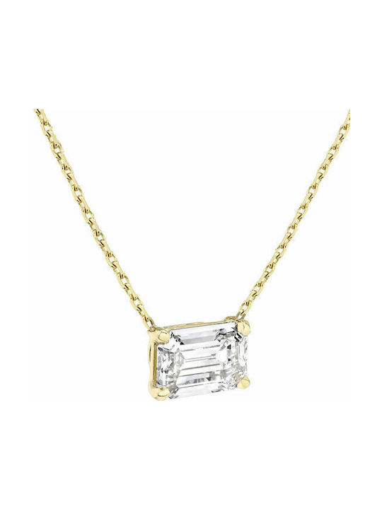 Necklace from Gold 14K with Zircon