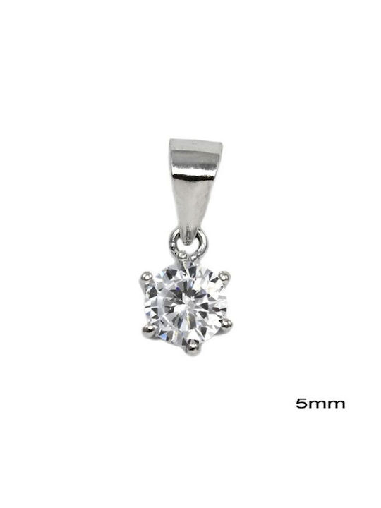 Charm from Gold Plated Silver with Zircon