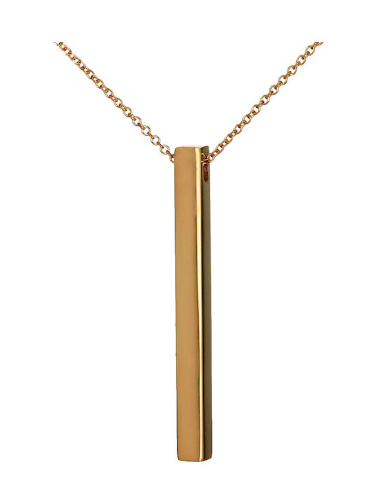 Necklace from Rose Gold 9 K