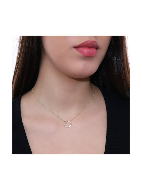 Necklace from Gold 14K with Diamond