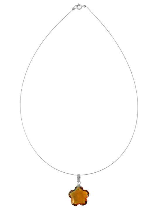 Margaritari Blauer Charm mit Steinen aus Vergoldetem Silber