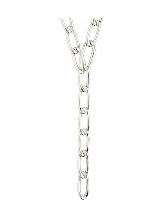 Pilgrim Κολιέ Precious Open Curb Link Necklace Silver-plated