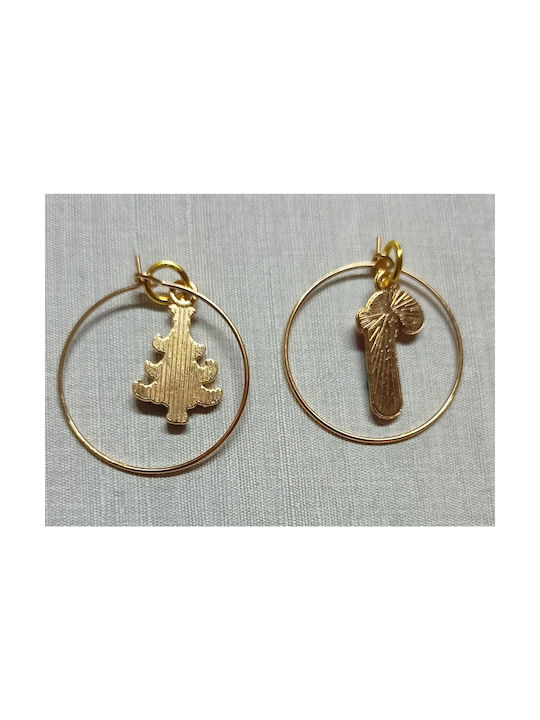 Earrings Hoops Gold Plated