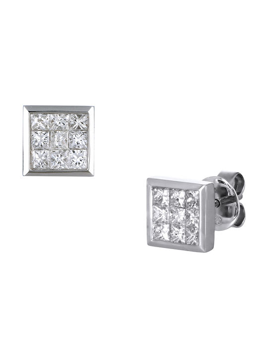 Earrings made of Platinum with Diamond