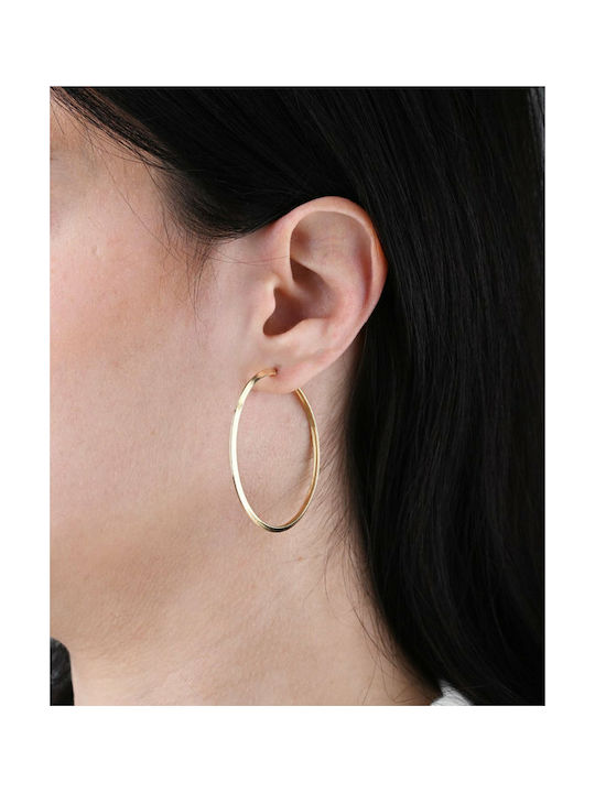 Earrings Hoops made of Gold 9K