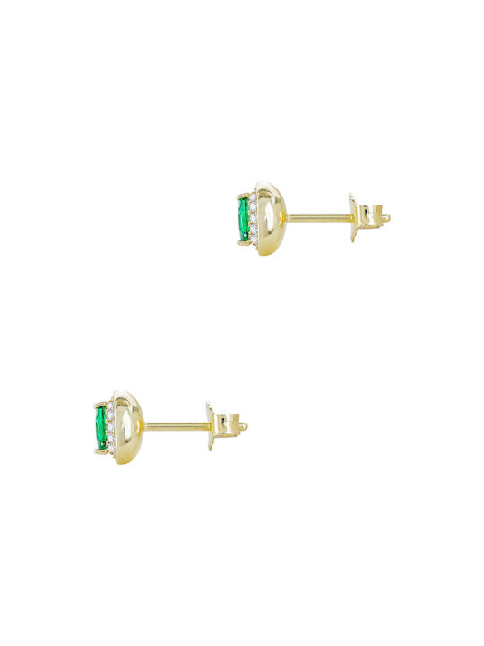 Earrings from Gold 9K with Stones