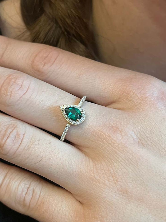 Goldjewels Femeie Inel cu Zirconiu din Aur 14K