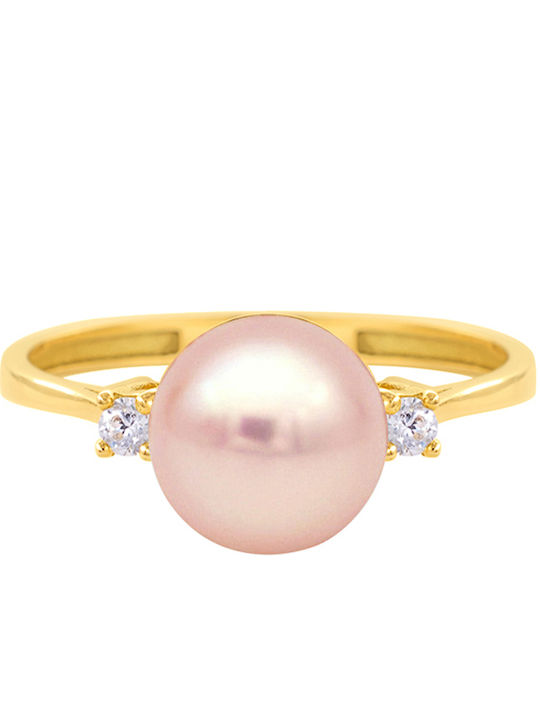 Margaritari Damen Ring mit Zirkonia aus Gold 14K