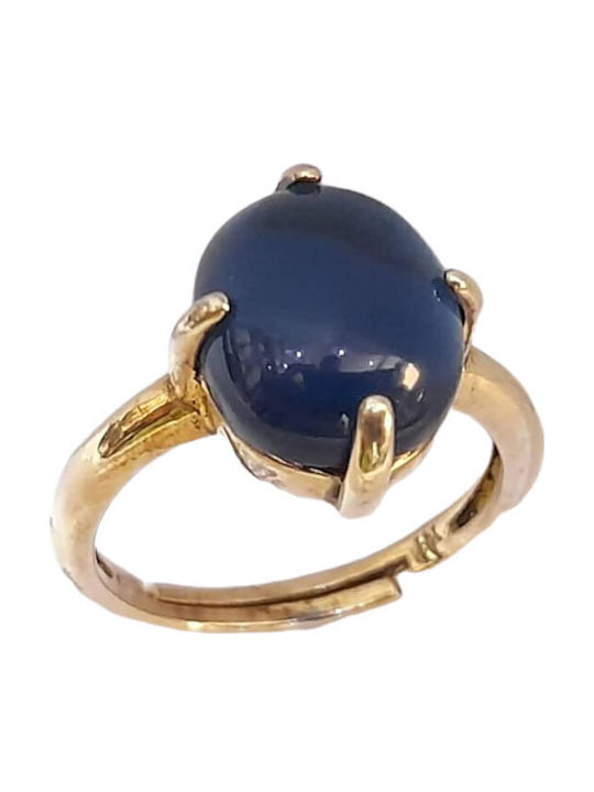 One Jewellery Γυναικείο Δαχτυλίδι από Ασήμι Επιχρυσωμένο
