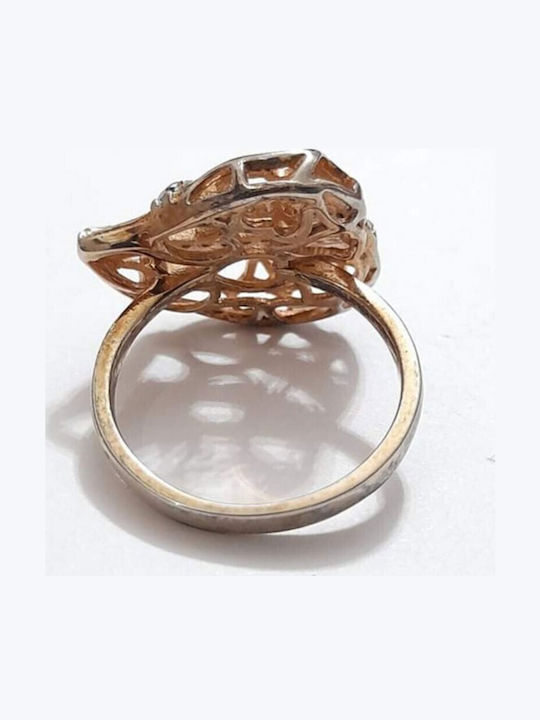 One Jewellery Γυναικείο Δαχτυλίδι από Ασήμι Επιχρυσωμένο