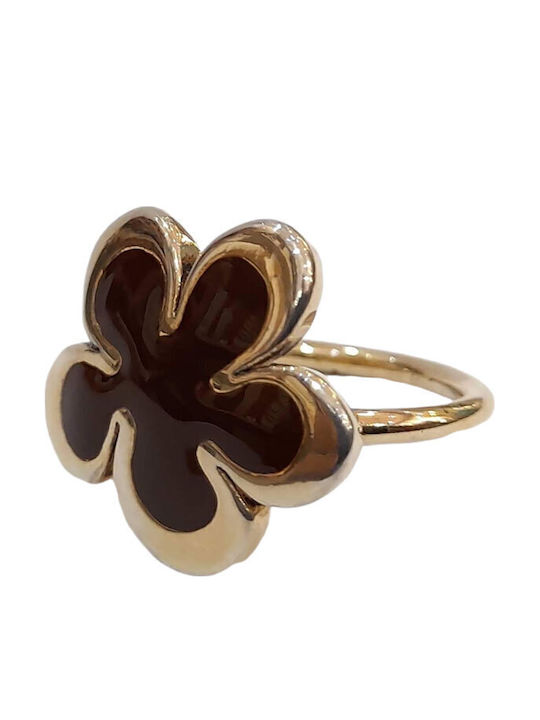 One Jewellery Γυναικείο Δαχτυλίδι από Ασήμι Επιχρυσωμένο
