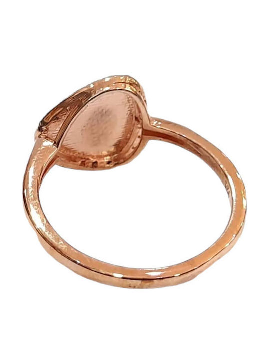 One Jewellery Damen Ring mit Steinen aus Silber Vergoldet