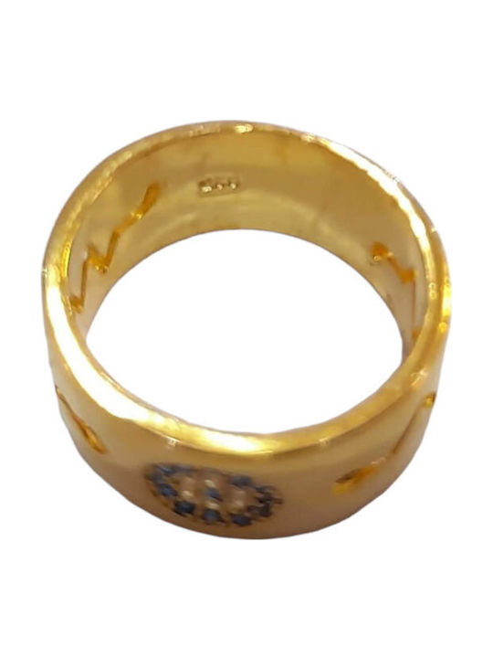 One Jewellery Γυναικείο Δαχτυλίδι από Ασήμι Επιχρυσωμένο
