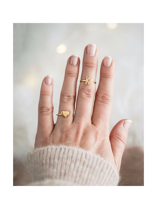 Design Letters Z Frauen Silber Vergoldetes Ring